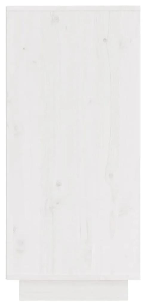 Servante, 2 buc., alb, 31,5x34x75 cm, lemn masiv de pin 2, Alb