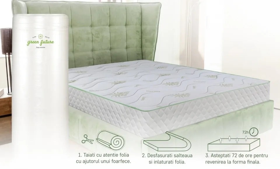 Saltea cu arcuri Green Future, 160x190 cm, ortopedica