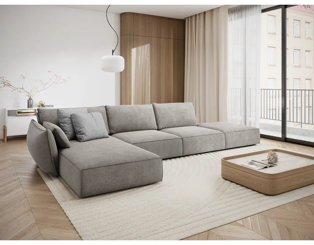 Colțar gri deschis (pe partea stângă) Vanda – Mazzini Sofas