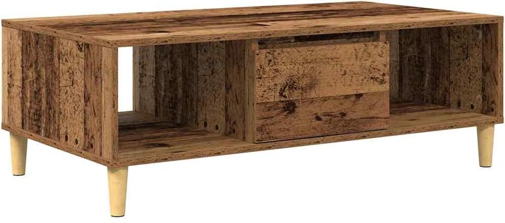 vidaXL Masă de cafea Lemn vechi 102 x 55 x 35 cm Lemn compozit