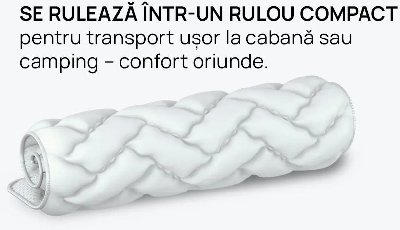 Topper saltea iSleep, VitalCare, 90x200x6, Moale