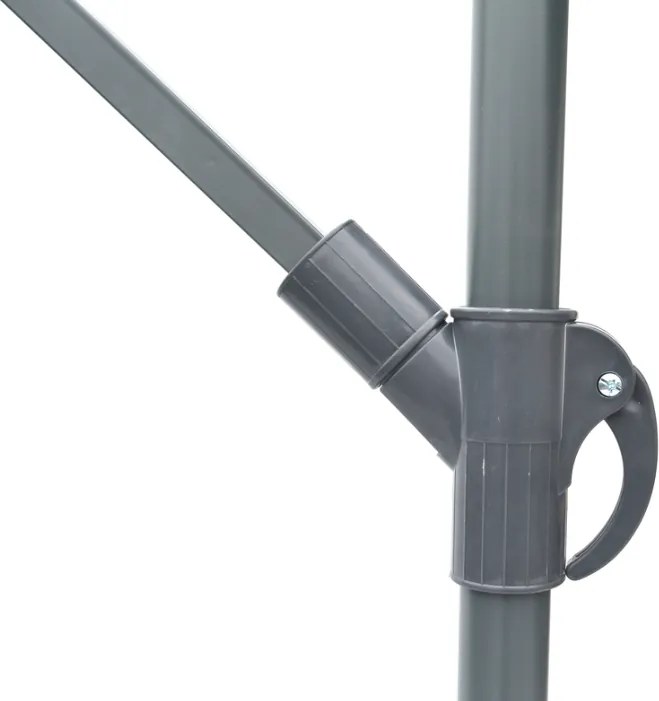 Umbrelă metalică ø 350 cm - maro