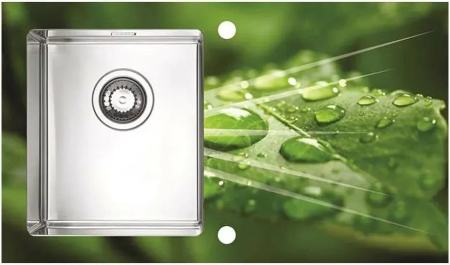 Chiuveta inox Alveus Karat 10 finisaj personalizat 86x50 cm stanga