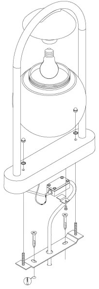 Eglo 98732 - Lampă exterior VECCHIA 1xE27/28W/230V IP44