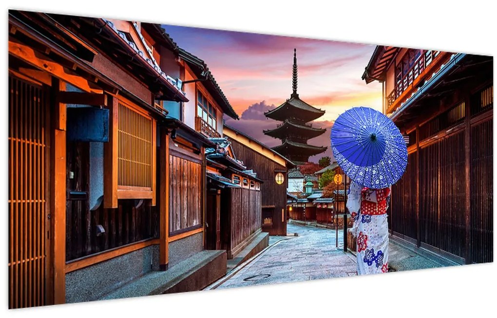 Tablou - Femeie asiatică (120x50 cm)