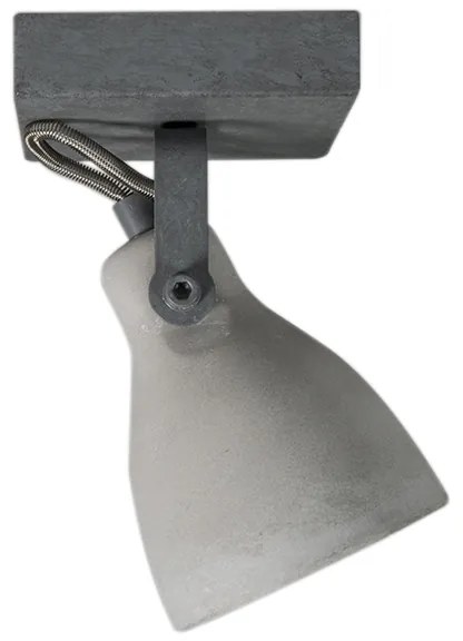 Spotlight industrial gri beton cu 1 lumină - Creto