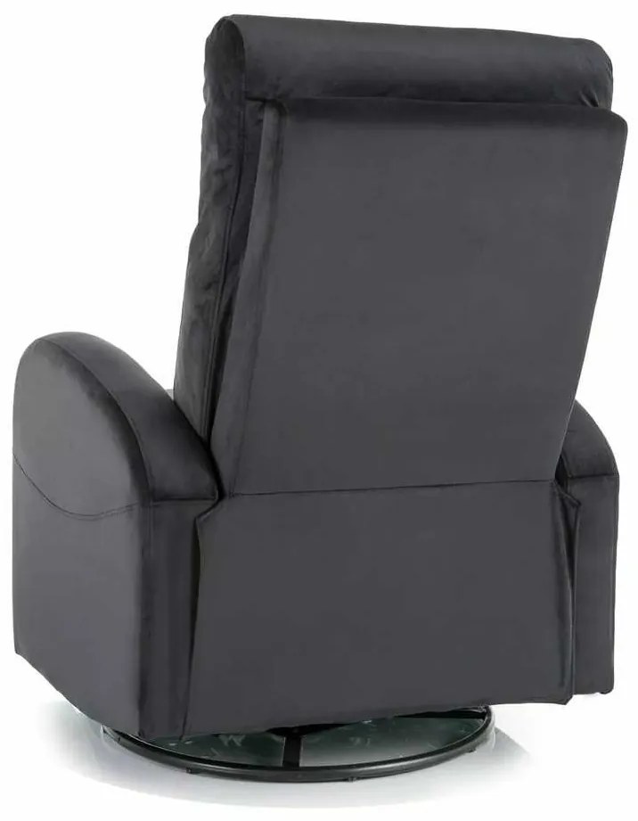 Scaun reclinabil Olimp Velvet, negru