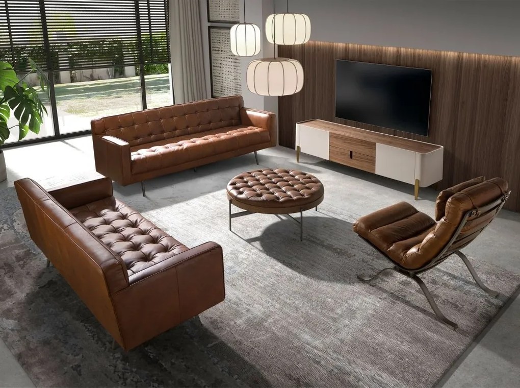 Comoda TV deosebita design LUX Walnut-Bej