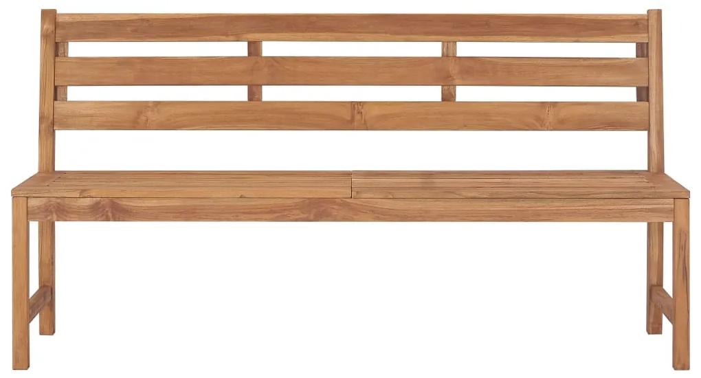 Banca de gradina, 170 cm, lemn masiv de tec 170 x 59 x 90 cm, 1, 1