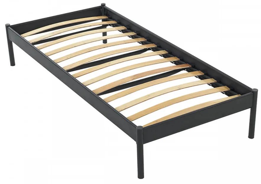 Pat 1 Persoana Hatkus, 90x190 cm, Negru