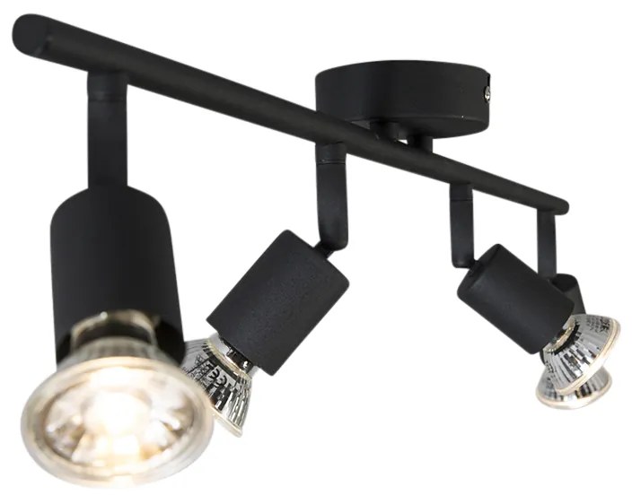 Proiector industrial negru inclinabil cu 4 lumini - Jeany