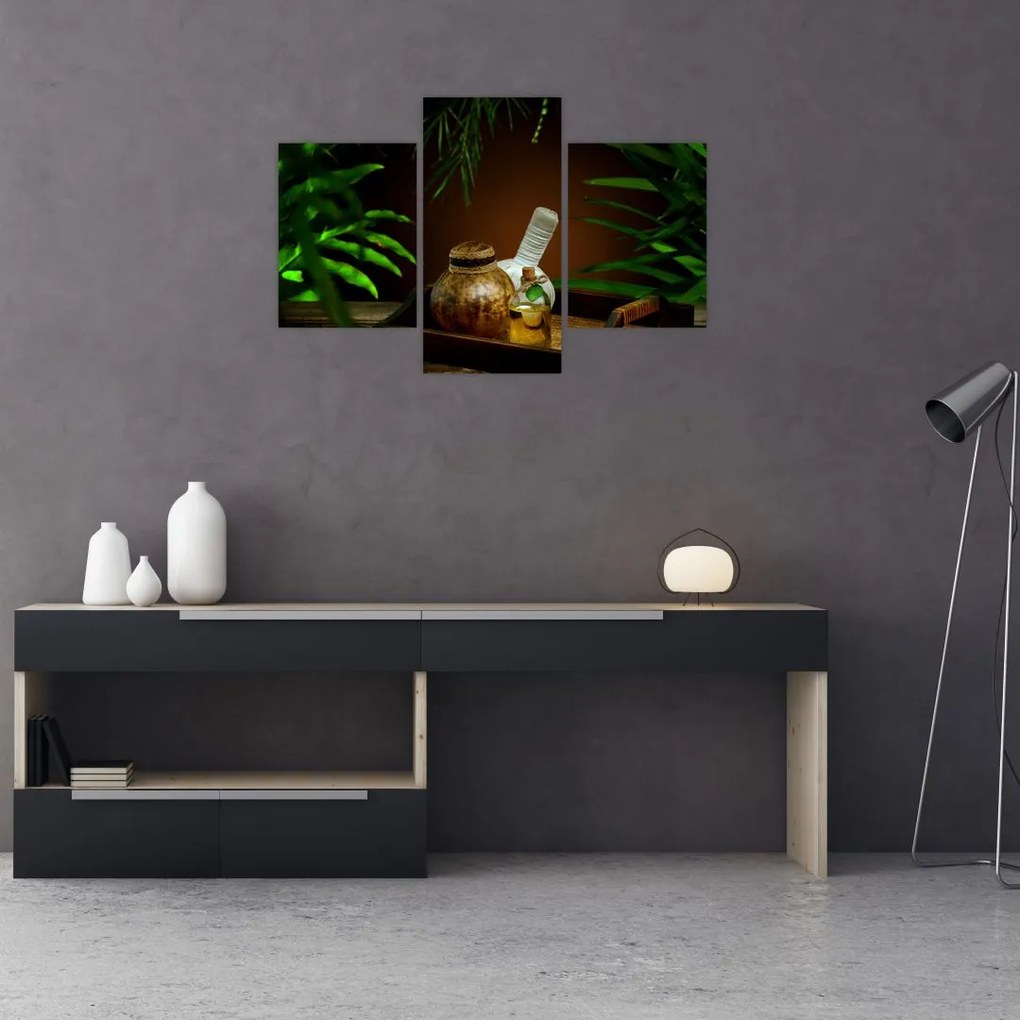 Tablou cu obiectele spa (90x60 cm)