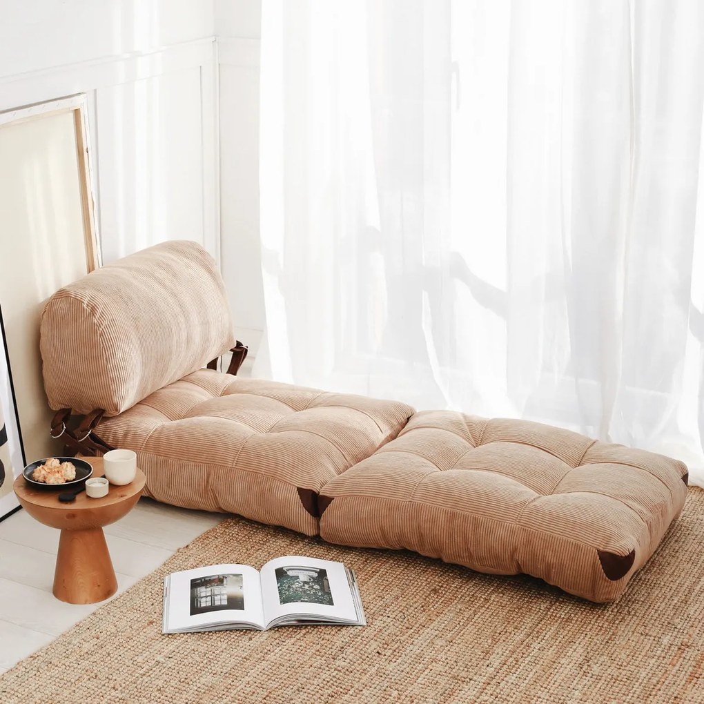 Fold Scaun Kadife Camel