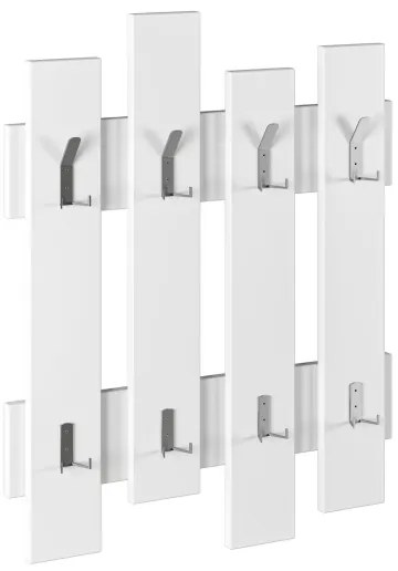 Cuier de perete WAVE 81x64 cm alb