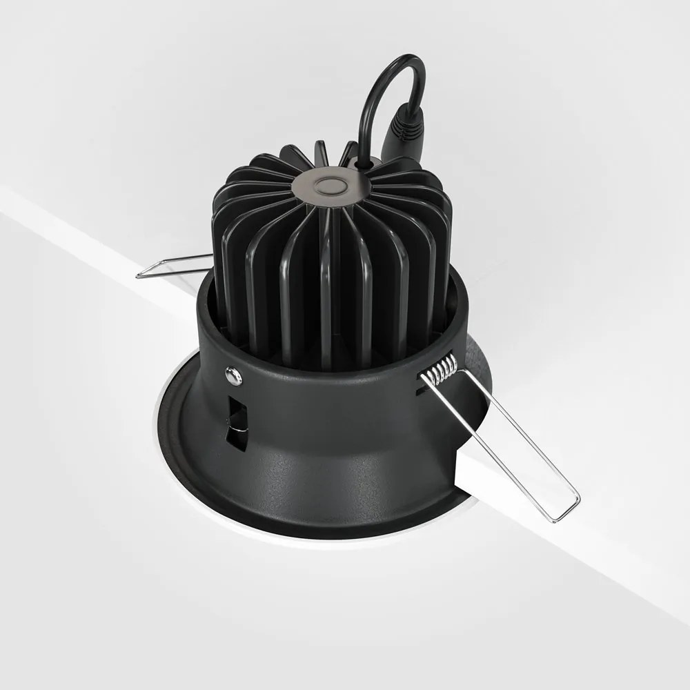 Spot LED incastrabil design modern Yin alb 9,8cm