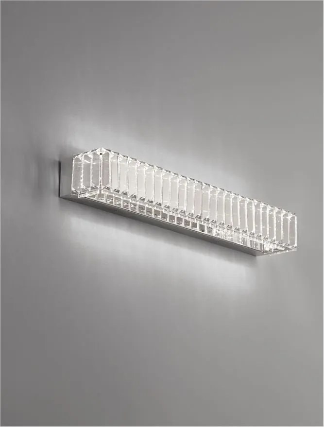 Aplica LED de perete, cristal design elegant AURELIA crom