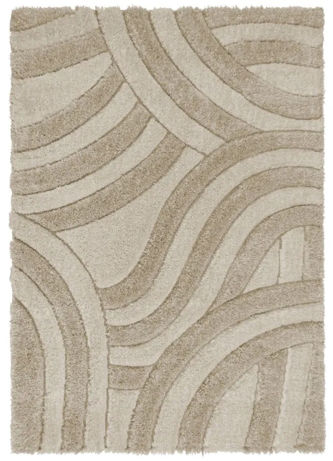 Covor bej handmade din fibre reciclate 200x290 cm Velvet – Flair Rugs
