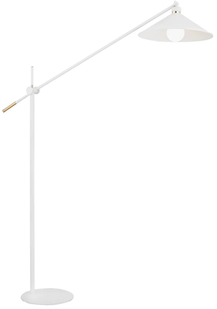 Lampadar de podea reglabil stil industial NASHVILLE alb