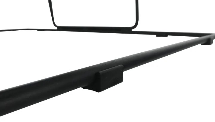 Taburet , material bej/ramă neagră, MERANO YF-S02