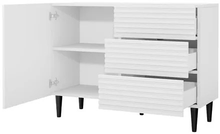 Comodă Sarlana 1D3SZ (Alb + Negru) . 1103680