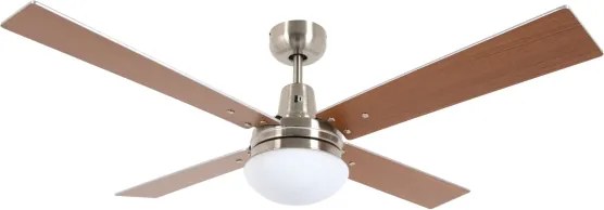 Lucci Air 210334 - Ventilator de tavan AIRFUSION 1xE27/60W/230V lemn/crom + DO