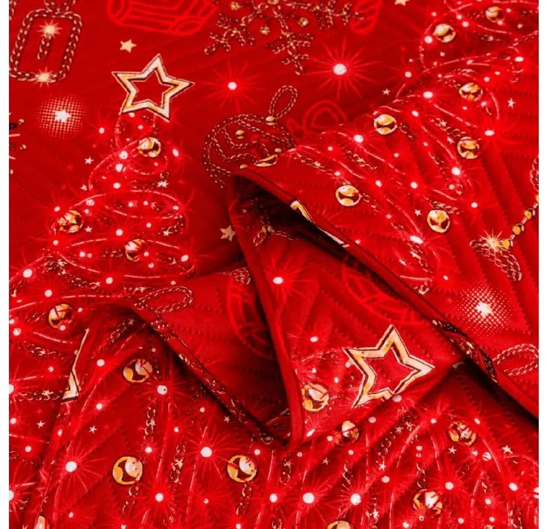 Cuvertura de pat CHRISTMAS MAGIC, rosu Dimensiune: 200 x 220 cm