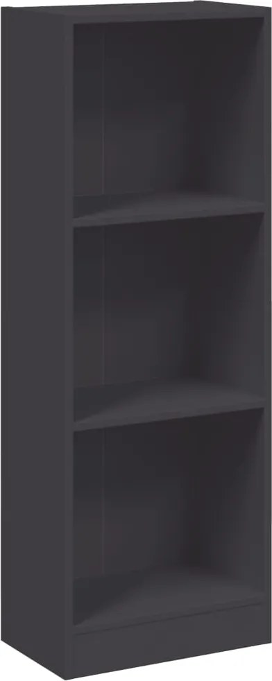 vidaXL Bibliotecă cu 3 rafturi, alb, 40x24x109 cm, lemn compozit