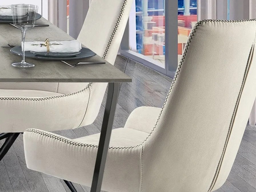 Scaun cu roti design elegant Diane