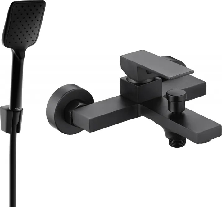 Mexen Uno R62 baterie de baie cu set de duș, neagră - 7143R62-70