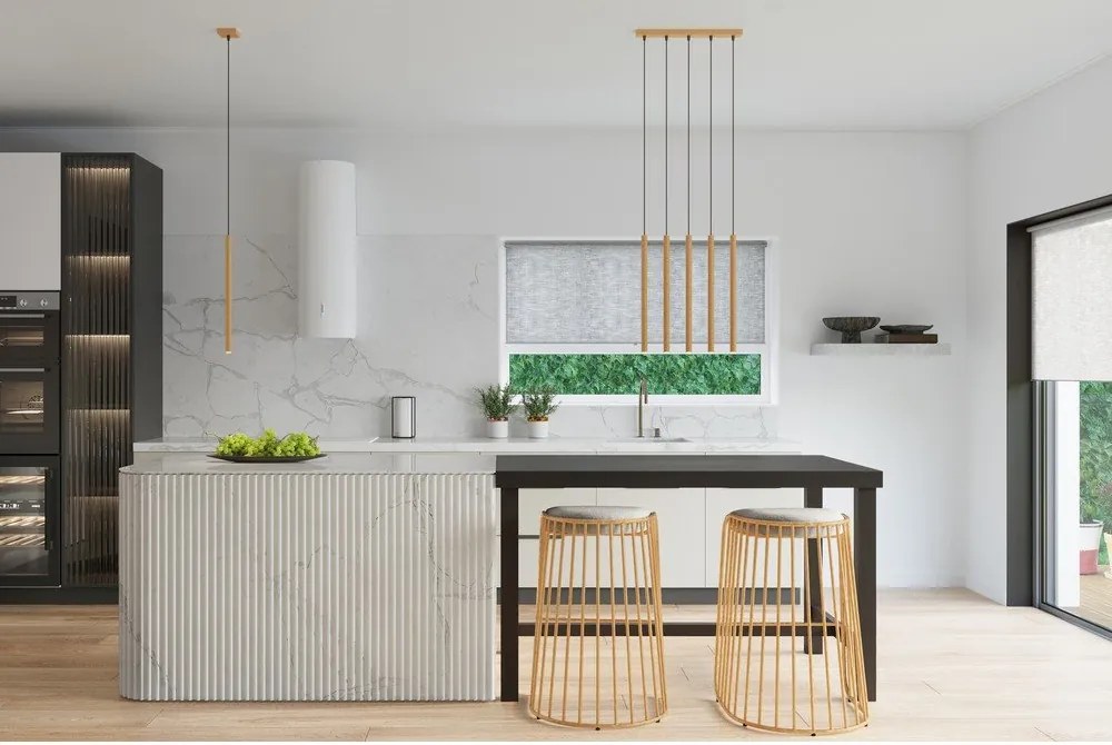 Lustră aurie din metal Fideus – Sollux