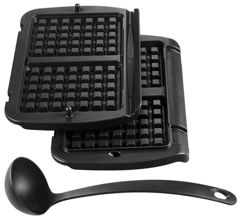 Gratar electric Tefal OptiGrill+ Waffles GC716D12, 2000W, 6 programe, Acoperire antiaderenta Teflon, Placi pentru vafe, Control temperatura, Max 275°C, Inox