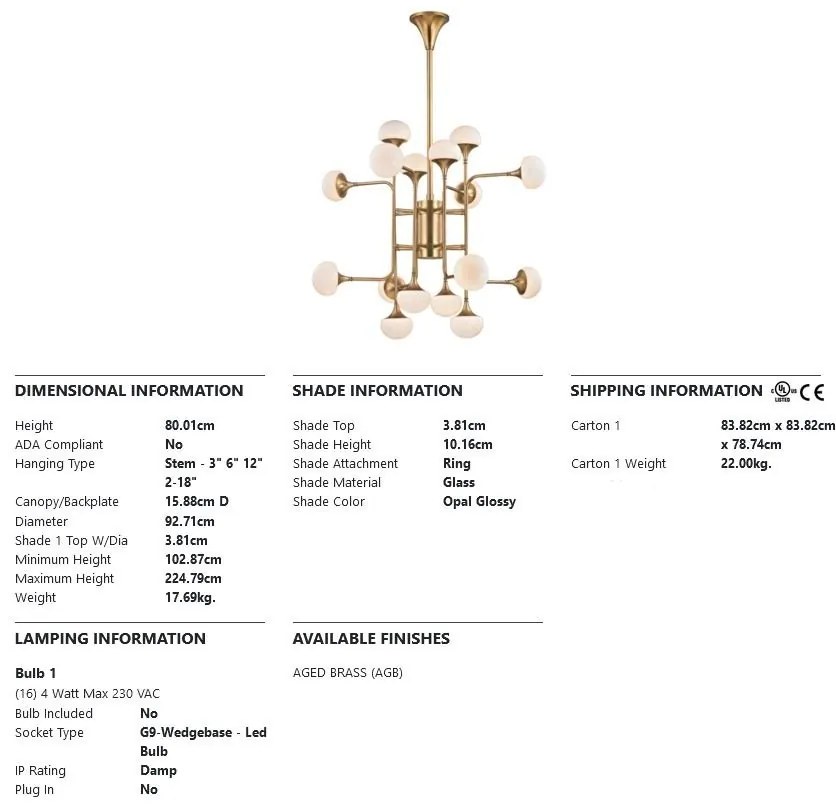 Candelabru LUX design modern FLEMING