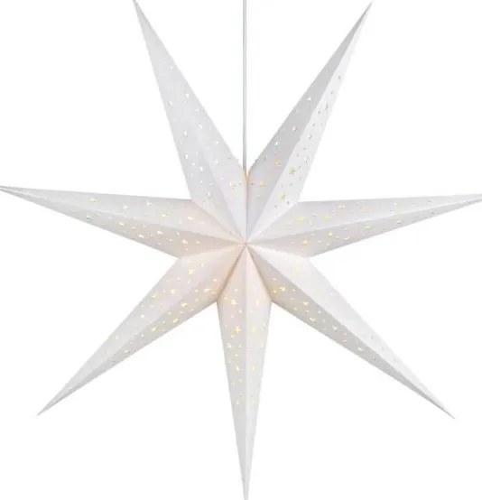 Markslöjd 703876 - Decorațiune de Crăciun SOLVALLA, Ø 75 cm, 1xE14/25W/230V, albă