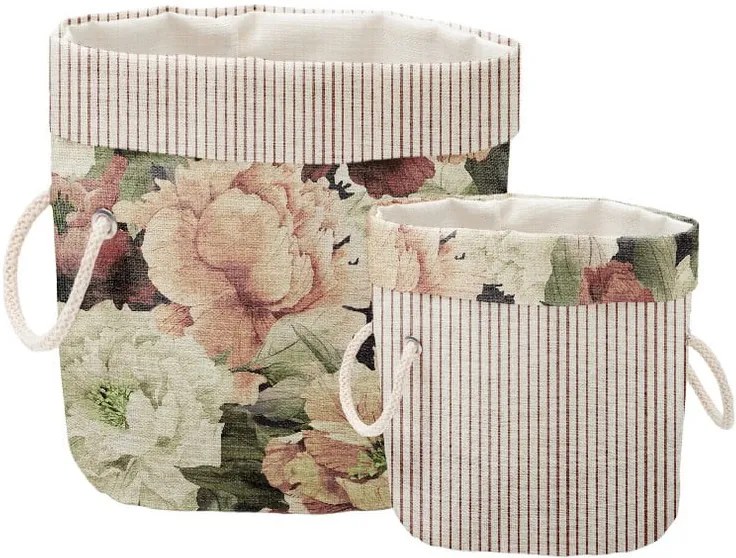 Set 2 coșuri decorative Linen Roses