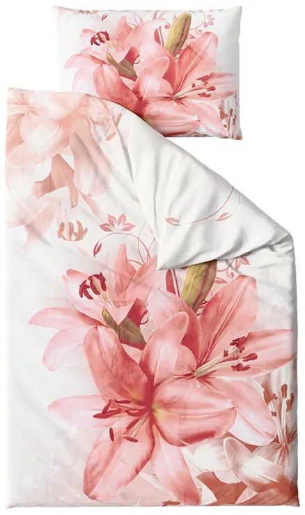 Lenjerie de pat din bumbac 3D LILYVIA, gri Dimensiune lenjerie de pat: 70 x 90 cm | 140 x 200 cm