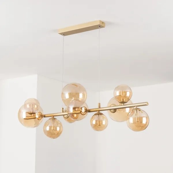 Lustră LED pe cablu Brilagi MILLA 10xG9/3W/230V auriu