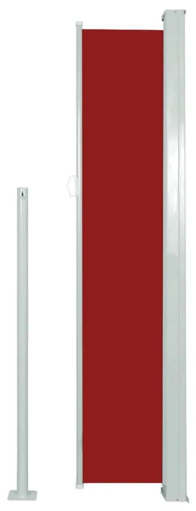 Copertina laterala retractabila, rosu, 160x500 cm Rosu, 160 x 500 cm