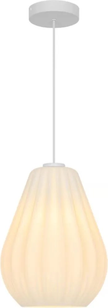 Nordlux - Lampă suspendată SALLINO cu cablu, 1xE27/15W/230V, Ø 24 cm, albă