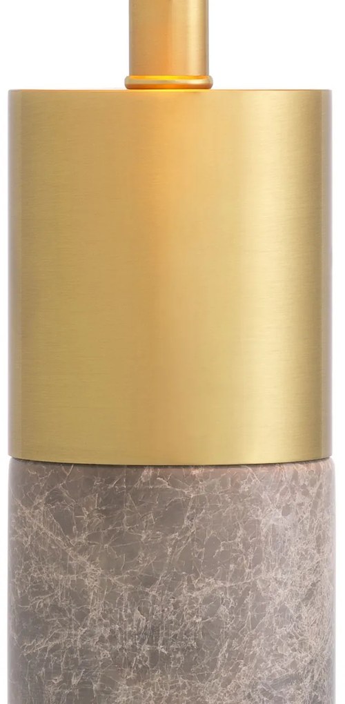 Veioza design LUX marmura gri/ metal alama Flair M
