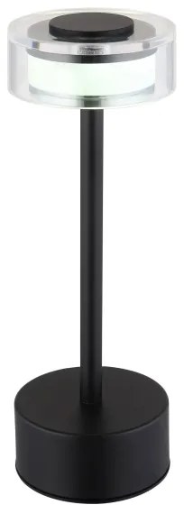 Lampă LED dimabilă de masă Globo 21026S SHIRA LED/2,5W/3,7V 2700/4000/6500K negru