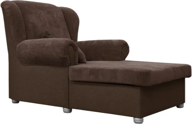 Fotoliu maro închis cu tapițerie din catifea reiată Lord – Ropez