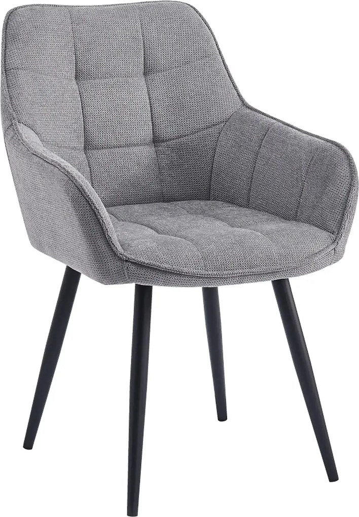 Scaun MARKEN, stofa clasica gri - Vardo 11, 59x62x86 cm
