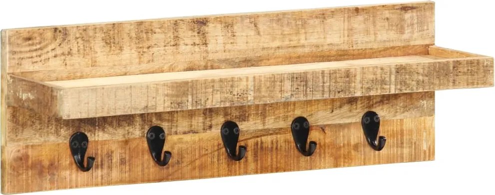 vidaXL Cuier de haine de perete, 60 x 15 x 20 cm, lemn masiv de mango