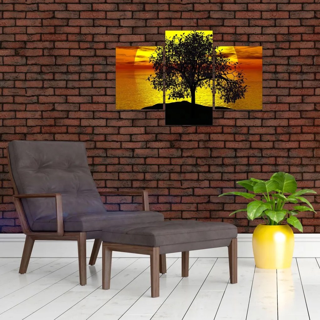 Tablou - Silueta copacilor (90x60 cm)