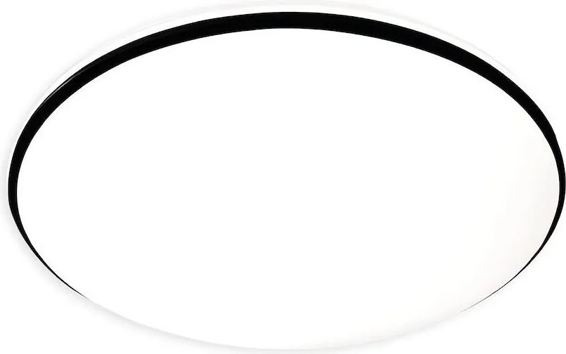 Plafonieră LED HUGO, 21/32/42W, 230V, 3000/4000/6500K, Ø 45 cm, IP54, negru
