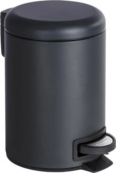 Cos de gunoi negru cu sistem inchidere usor 3 L Leman Wenko