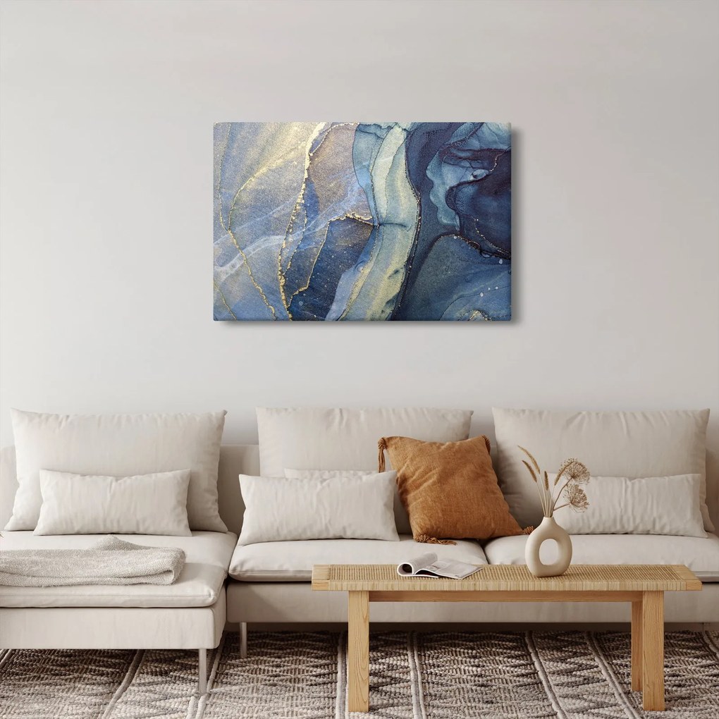 Tablou - Abstracție cu cerneală cu alcool (90x60 cm)