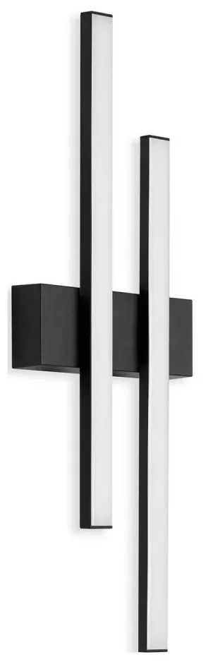 Telefunken - Aplica LED de perete pentru exterior 2xLED/4W/230V IP44 negru