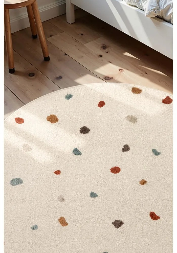 Covor pentru copii crem ø160 cm Funny Dots – Hanse Home