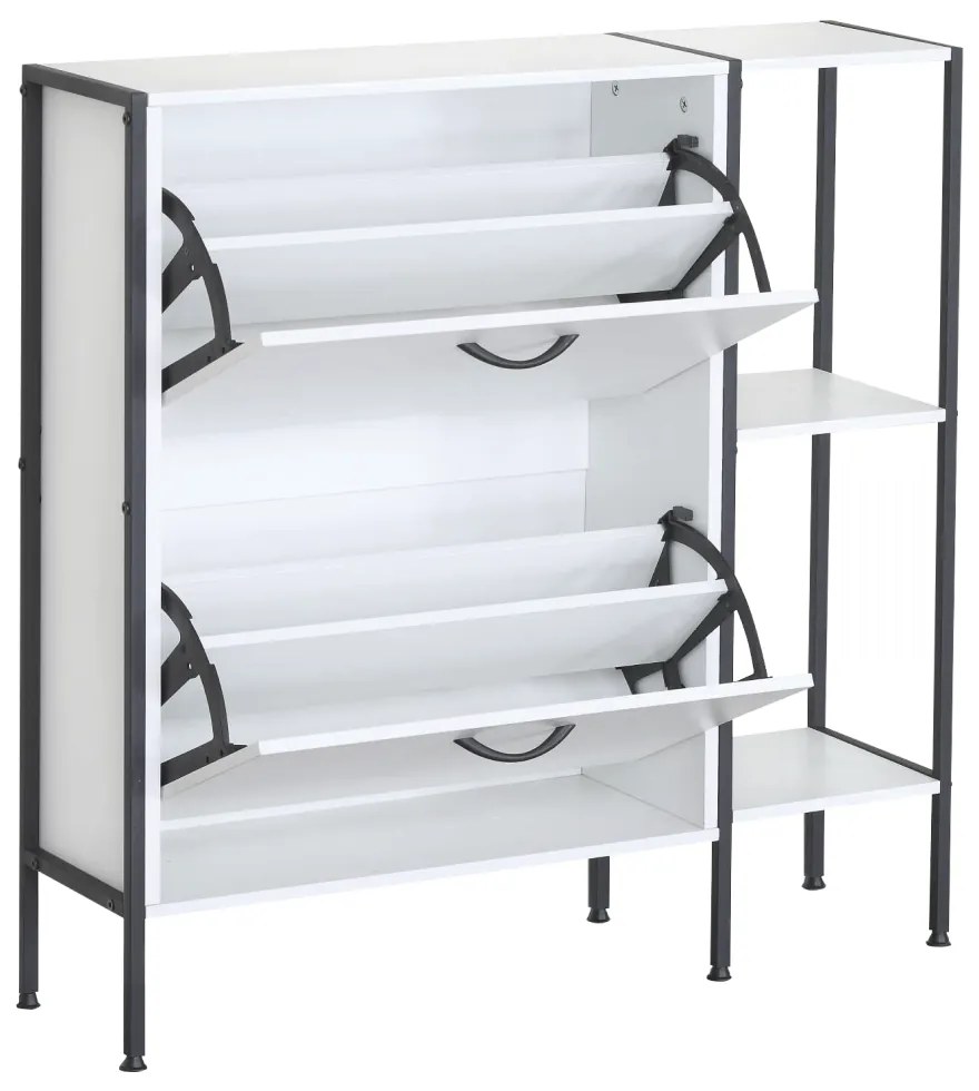 Botník SOVIO, 2 etaje, alb